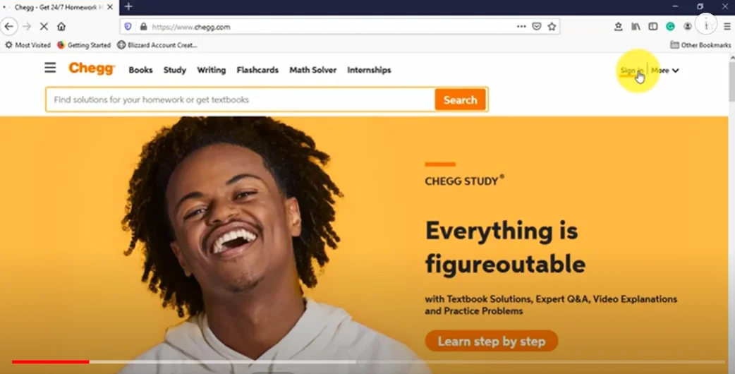 Chegg main sign in