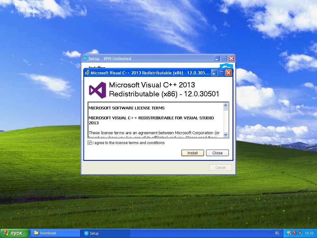 Установка Microsoft Visual