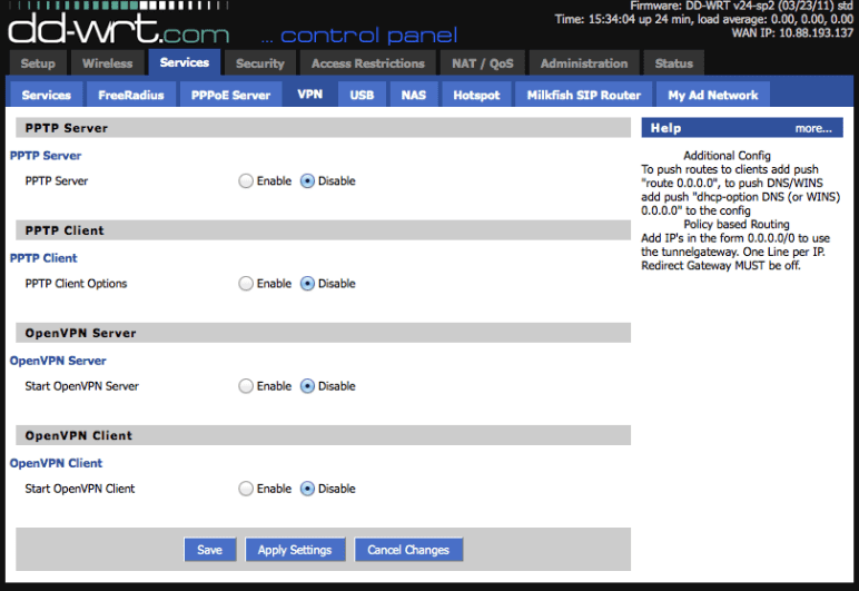 OpenVPN configuration on DD-WRT-flashed routers